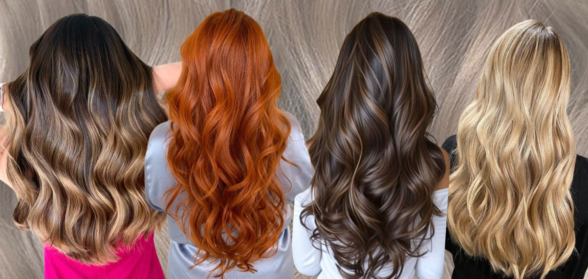 balayage latte, moccha mousse, cobrizos y vainilla latte